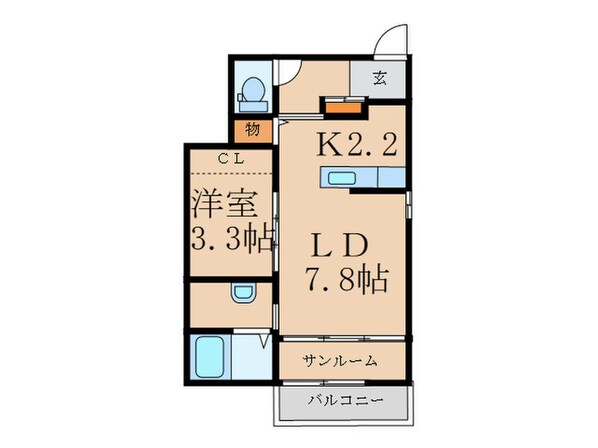 プリムローズ守恒の物件間取画像